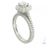 18K White Gold Engagement Diamond Ring Set 66235 - Image 2