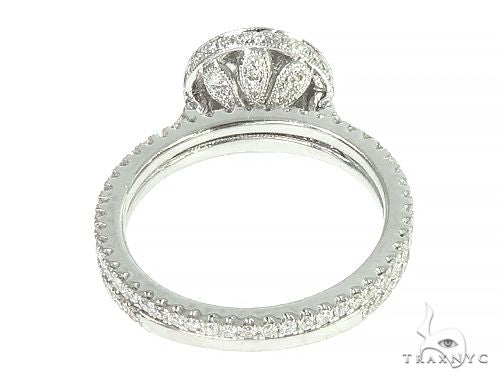 18K White Gold Engagement Diamond Ring Set 66235 - Image 3