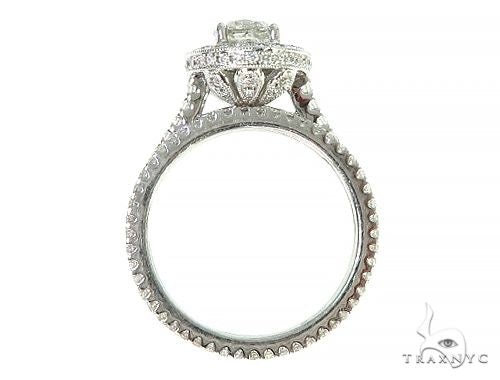 18K White Gold Engagement Diamond Ring Set 66235 - Image 4