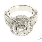 18K White Gold Princess & Channel Engagement Ring 63779 - Image 4