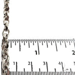 18K White Gold Solid Curved Cable Link Chain 26 Inches 5.7mm   67688 - Image 5