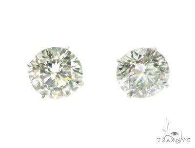 18K White Gold XL Diamond Earrings 63759 - Image 1