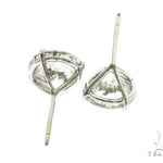 18K White Gold XL Diamond Earrings 63759 - Image 4