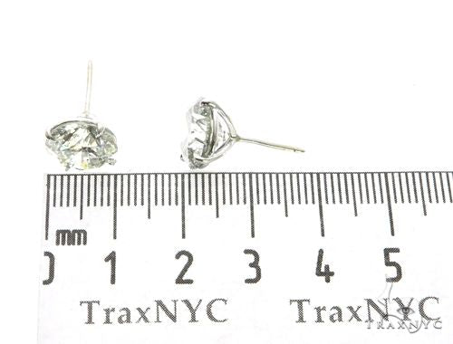 18K White Gold XL Diamond Earrings 63759 - Image 5