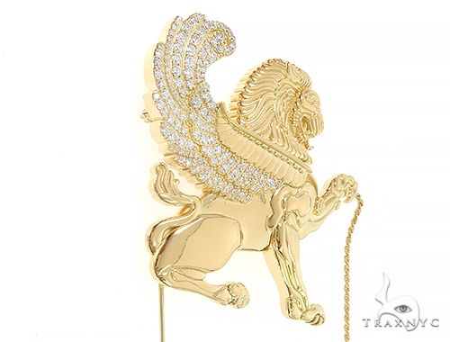 18K Yellow Gold Custom Brooch, photo 2 of 11