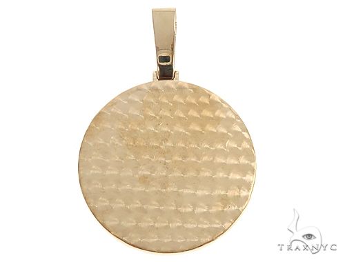 18K Yellow Gold Custom Diamond Allah Islam Pendant, photo 3 of 7