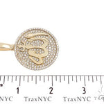 18K Yellow Gold Custom Diamond Allah Islam Pendant 65407 - Image 7