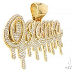 18K Yellow Gold Custom Made Osama Name Pendant 65666 - Image 2