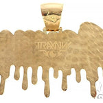 18K Yellow Gold Custom Made Osama Name Pendant 65666 - Image 3