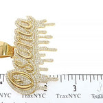 18K Yellow Gold Custom Made Osama Name Pendant 65666 - Image 7