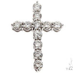 18K Yellow Gold Diamond Cross 64575 - Image 9