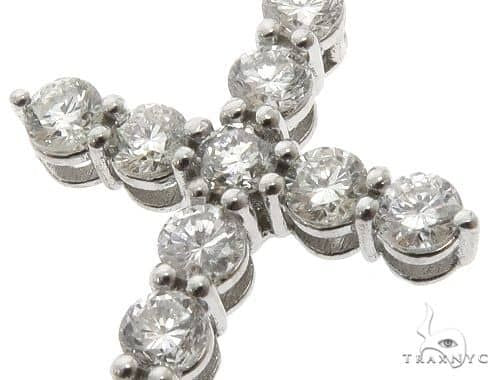 18K Yellow Gold Diamond Cross, photo 3 of 11