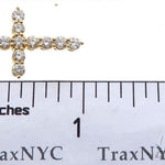 18K Yellow Gold Diamond Cross 64575 - Image 7