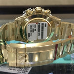 18K Yellow Gold Green Dial Daytona Rolex Watch 63901 - Image 4