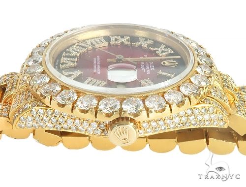 18K Yellow Gold Rolex President DateJust 36mm Watch 65812 - Image 3