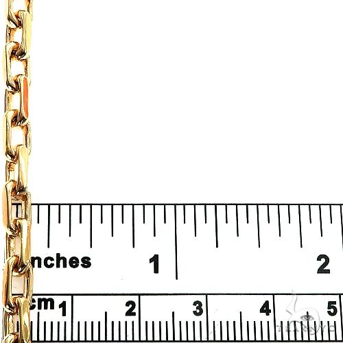 18K Yellow Gold Solid Cable Anchor Link Chain 30 Inches 4.6mm   67157 - Image 5