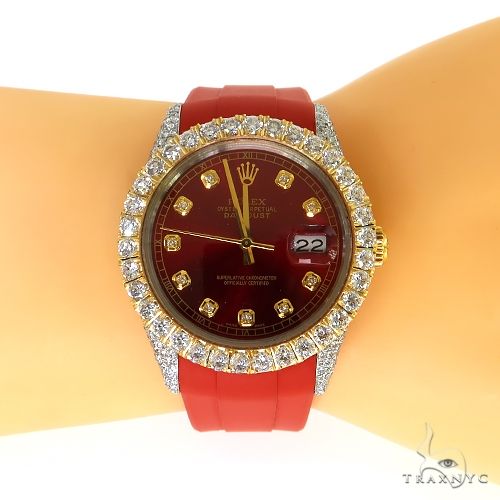 18K Yellow Gold & Stainless Steel Rolex DateJust Watch 63728 - Image 5