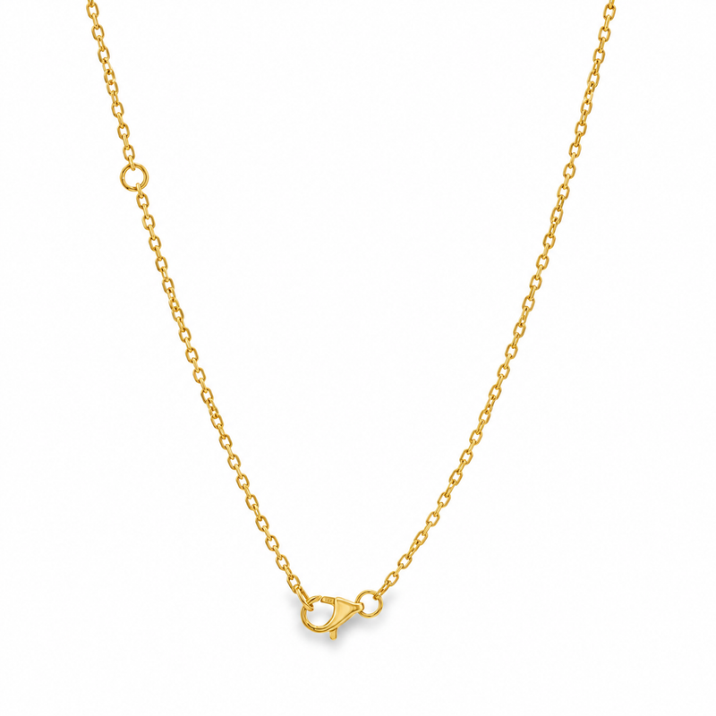 18K Gold Butterfly Baguette Diamond Necklace, view 9