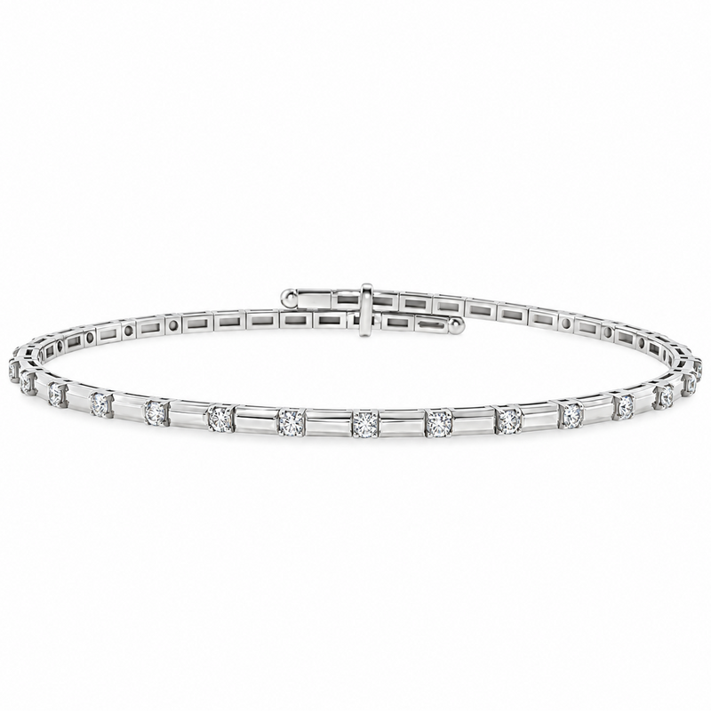 18K Gold Diamond Bracelet 71819