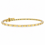 18K Gold Diamond Bracelet 71819