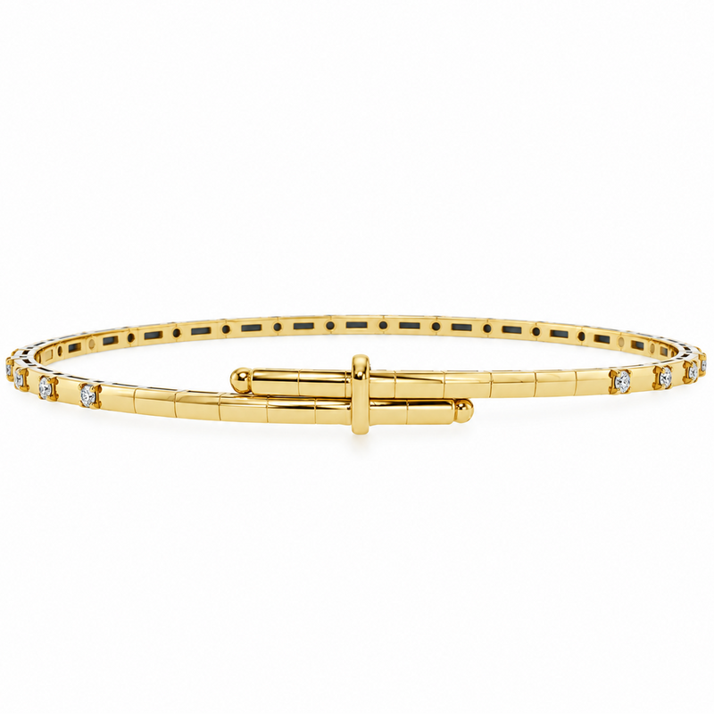 18K Gold Diamond Bracelet 71819