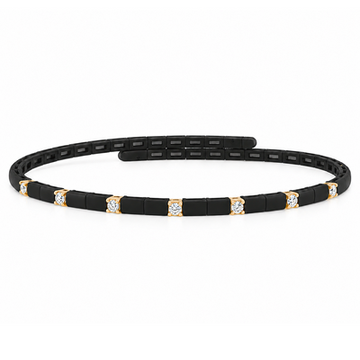 18K Gold Titanium Diamond Bracelet 71818
