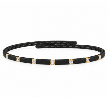 18K Gold Titanium Diamond Bracelet