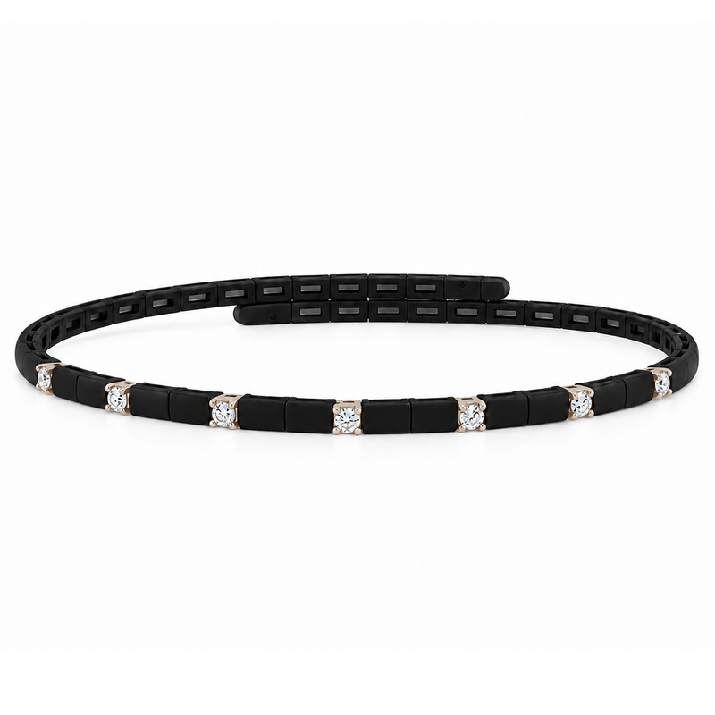 18K Gold Titanium Diamond Bracelet 71818