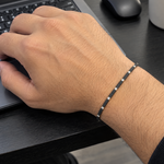 18K Gold Titanium Diamond Bracelet 71818