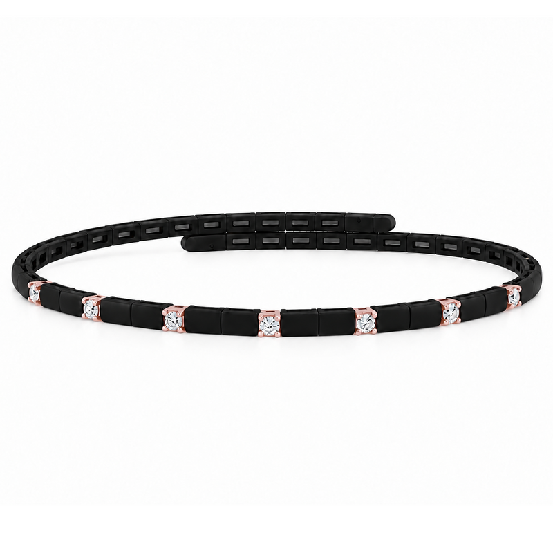 18K Gold Titanium Diamond Bracelet 71818