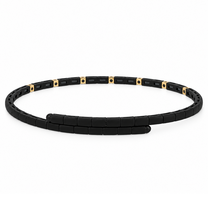 18K Gold Titanium Diamond Bracelet 71818