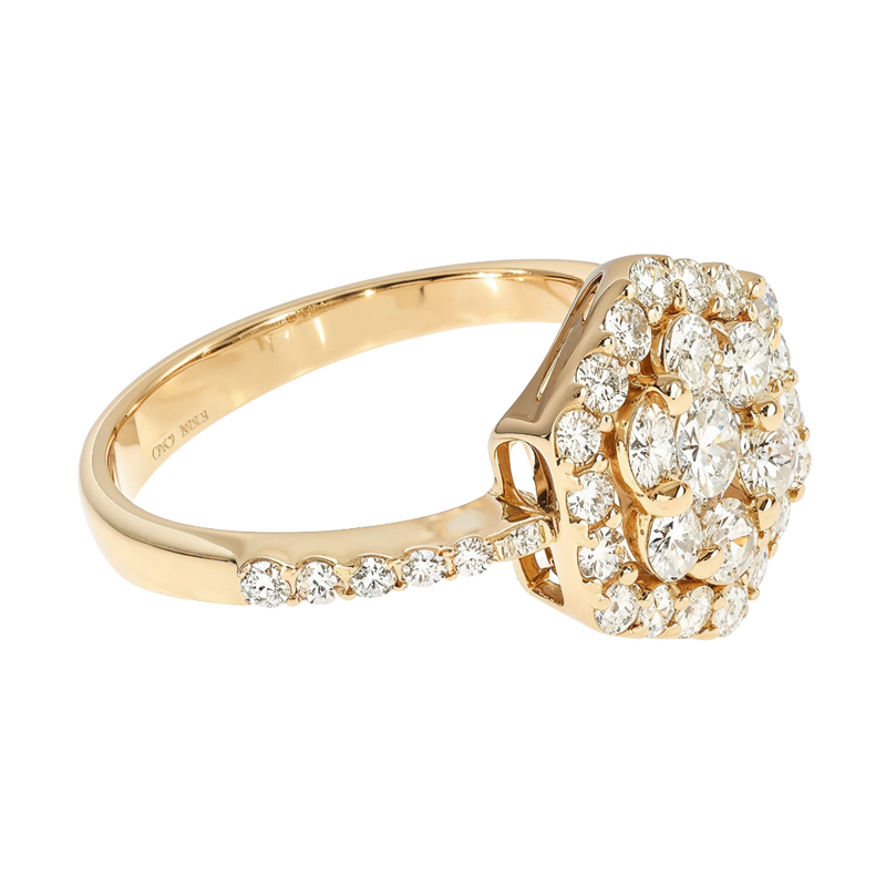 18K Yellow Gold Glacier Ring 65133