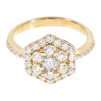 18K Yellow Gold Glacier Ring 65133