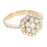 18K Yellow Gold Glacier Ring 65133