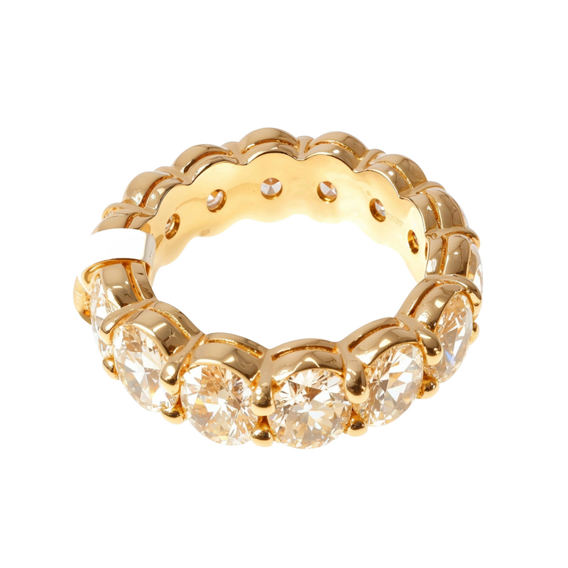 18K Yellow Gold Prong Diamond Eternity Ring 64388