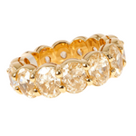 18K Yellow Gold Prong Diamond Eternity Ring 64388