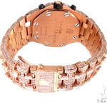 18Kt Rose Gold Full Diamond Audemars Piguet Royal Oak Offshore Watch 64069 - Image 11