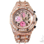 18Kt Rose Gold Full Diamond Audemars Piguet Royal Oak Offshore Watch 64069 - Image 2