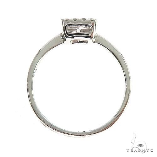 18k Gold Baguette Diamond Engagement Ring 67027 - Image 4