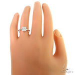 18k Gold Baguette Diamond Engagement Ring 67027 - Image 5