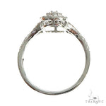 18k Gold Baguette Diamond Engagement Ring 67028 - Image 4