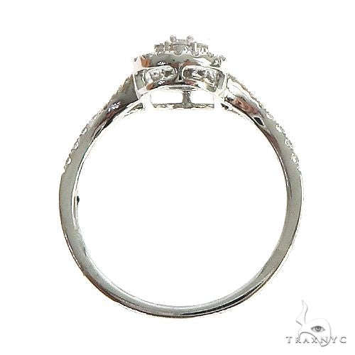 18k Gold Baguette Diamond Engagement Ring 67028 - Image 4