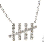 18k Gold Prong Diamond Necklace 37504 - Image 1