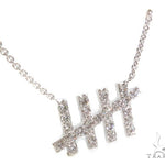 18k Gold Prong Diamond Necklace 37504 - Image 3