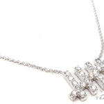 18k Gold Prong Diamond Necklace 37504 - Image 6
