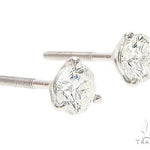 18k White Gold Martini Set Diamond Stud Earrings 64968 - Image 2