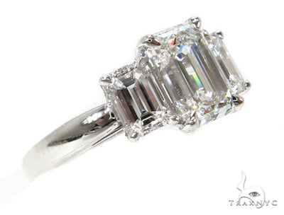 18k White Gold Prong Diamond Wedding Ring-40016 - Image 1