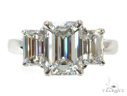 18k White Gold Prong Diamond Wedding Ring-40016 - Image 2