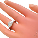 18k White Gold Prong Diamond Wedding Ring-40016 - Image 9