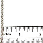 18k White Gold Thin Solid Rolo Link 2.3mm 18 inches 69679 - Image 5